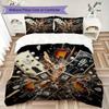 Modern Rock Guitar Pattern Bedding uilt Set uilt Cover Pillowcase Home Decoration Birthday Gift (1 * duvet cover + 2 * pillowcase without core)