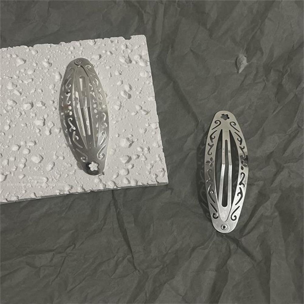 Y2K Style Women's Metal Hair Clips Set of 4/2 Fashionable BB Edge Clips for Daily Use