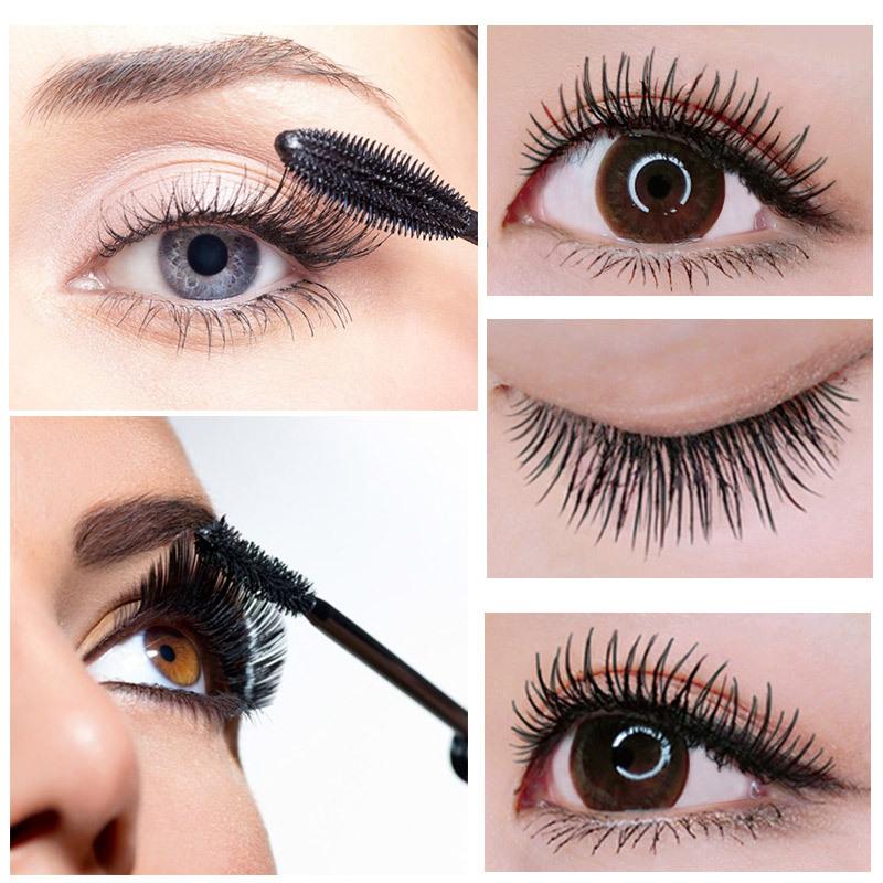 4d Silk Fiber Lash Mascara Long Curling Mascara Makeup Eyelash Black Waterproof Fiber Mascara Eye Lashes Makeup