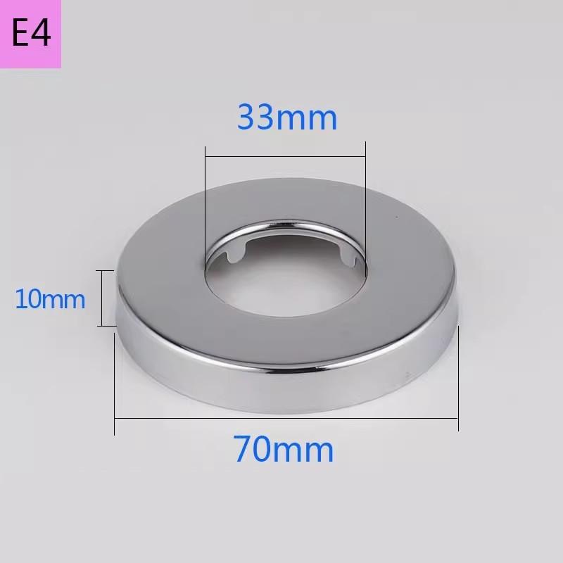 2 ks Konektor vodovodní trubky 1/2"3/4" Nerezová ocel Dekorativní kryt kohoutku Panel úhlového ventilu sprchy Kuchyňské doplňky k kohoutku