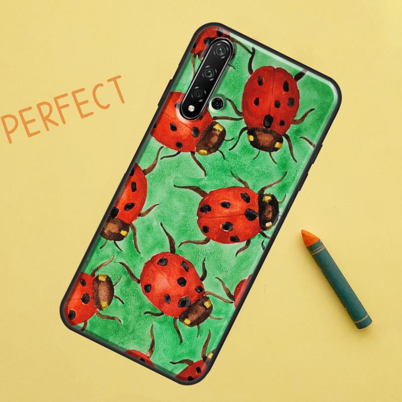 Ladybug Beetle Case For Huawei Nova 9 10 SE 11i 8i 7i 3i Nova 5T Y60 Y61 Y70 Y90 P20 P30 P40 Lite P60 Pro