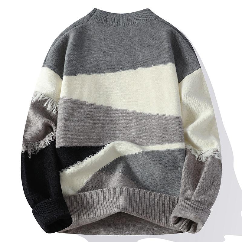 Hot sale, popular, new casual half-crew neck sweater in autumn and winter, men's bottomed knitted sweater