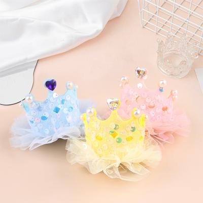 Korunka k narozeninám pro mazlíčka Psí narozeninový převlek Fotografické rekvizity Potřeby Roztomilá korunka pro mazlíčka Pokrývka hlavy Princeznovský outfit pro mazlíčka Potřeby pro mazlíčky