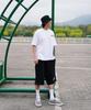 CREAM SODA LAB Basketball Short Sleeve T-Shirt Oversized White Black
