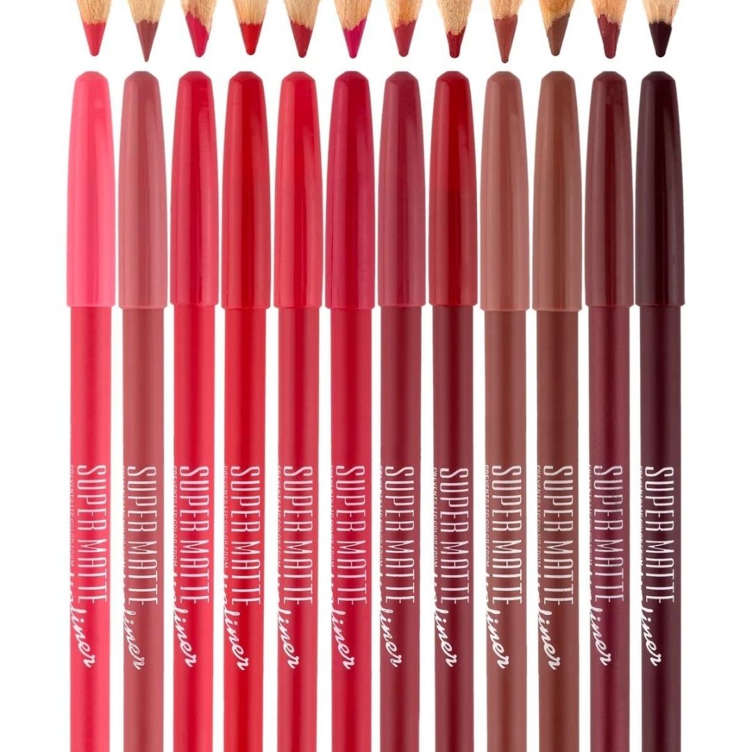 

Карандаш для губ Super Matte, 12 шт.