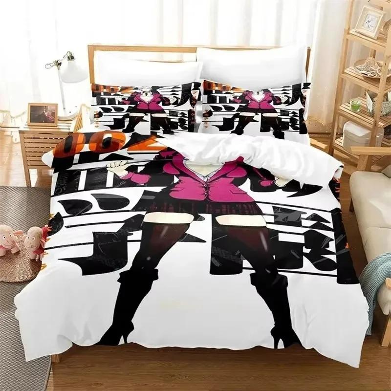 3D Print Prison Schol Anime Beding Set Bedrom Soft Modern Bedspreads Comefortable Children Kids Soft Duvet Cover Comfortable Quilt Cover And Pilowcase