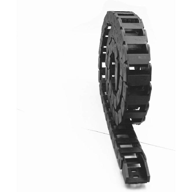 R28 10mm X 20mm Black Plastic Wire Carrier Cable Drag Chain 1M Length for CNC