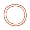 Vinterly Cuban Chain Long Necklace for Men Women Red Copper Adjustable 20/22 Inch Twisted Necklaces Anti-scratch Chain Jewelry