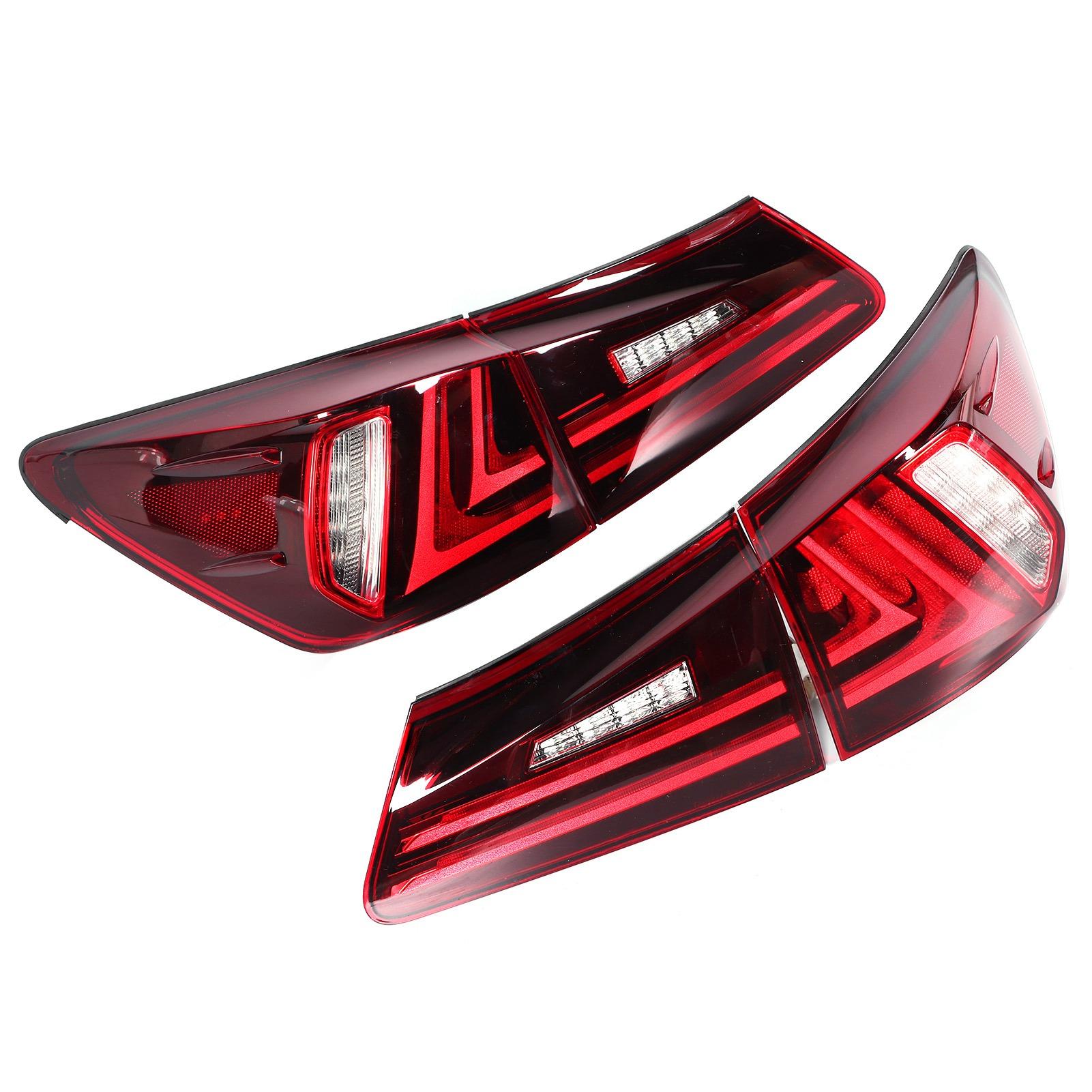

VLAND Full LED Tail Lights Темно-красные линзы подходят для Lexus IS250 IS350 ISF 2006-2013