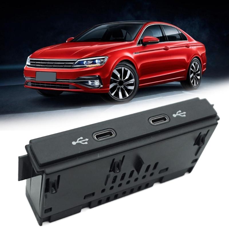Ladeschnittstelle 5NG 035 700 5NG035700 für Golf 8 MK8 Doppel-Typ-C-Buchse Autoladegeräte Adapter Automobilzubehör
