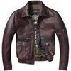 Chinese Size Vintage Genuine Leather Jacket Men Real Cowhide Air Force Flight Suit A2 Pilot Jacket Bomber Jacket