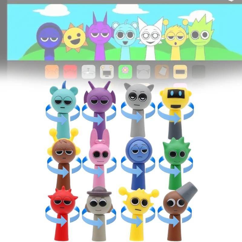Sprunki The Character Model Toy Head Can Spin Cute Children Holiday Figures Gift