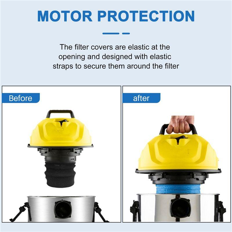 AEE4-Textile Filter Bag For Karcher MV1 WD1 WD2 WD3 SE4001 Filter Bag Vacuum Cleaner Parts