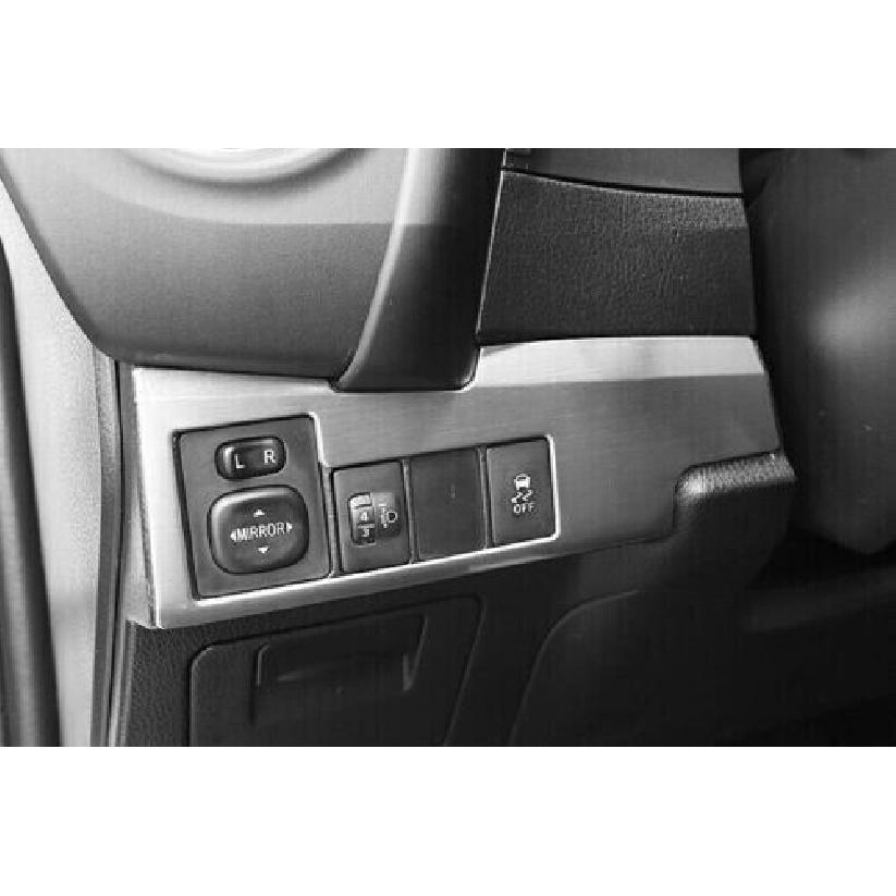 For Toyota Corolla Headlight Switch Control Frame Trim 2014- Silver Brushed