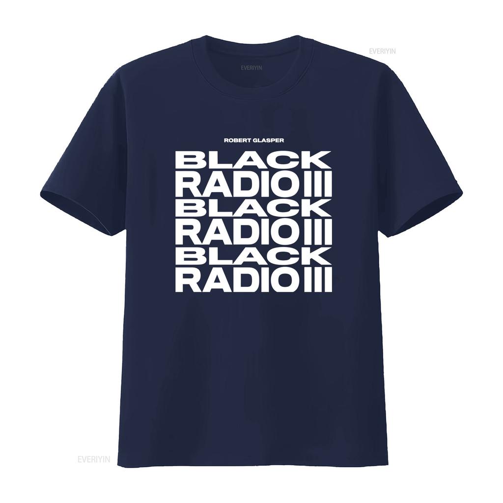 NWT Robert Glasper Black Radio T Shirt Stylish Design for Music Lovers vintage Washed Versatile Stretched Slightly Soft fashion