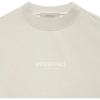Fear of God Essentials SS22 Relaxed Crewneck Sweatshirt With Flocked Chest Logo and Ribless Hem Men Sweatshirt Wheat FOG-SS22-134
