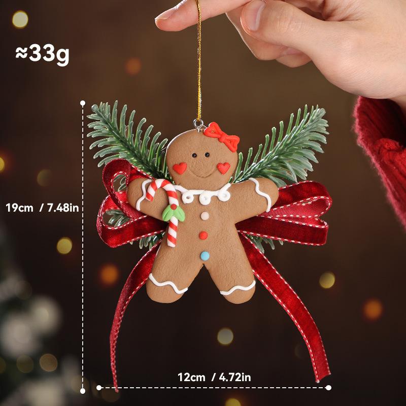 Christmas Ornament Car Decoration High-quality Holiday Car Pendant Festive Christmas Ornament Set for Wall Door Window Decor