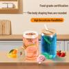 Borosilicate Glass Cola Cup with Bamboo Lid & Straw - Heat Resistant Coffee Cup