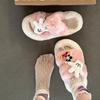 Cartoon Mickey Mao Mao Slippers Women Fashion Cute Winter 2025 New Outer Wear Cotton Slippers Mao Mao Cotton Shoes