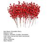 10/30Pcs Simulation Berry Reusable Realistic Bright Color Artificial Red Berry Christmas Ornament for Home