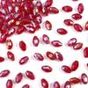50pcs/lot 6x8mm Multicolor Oval Crystal Beads Faceted Loose Spacer Glass Rice Beads For DIY Charm Bracelet Earrings Accessories