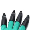 GREEN and BLACK 1 Pair of Clawed Latex Work Gloves for Digging