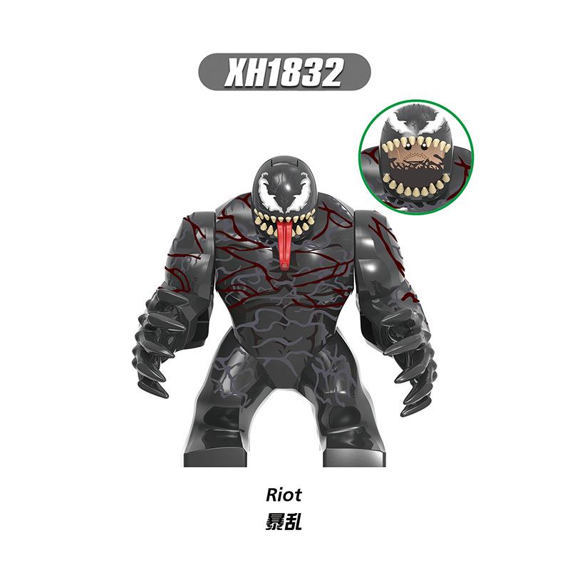 Marvel superhero building blocks, Spider Man, Venom, action characters, toys, anime characters, assembled dolls, birthday gifts