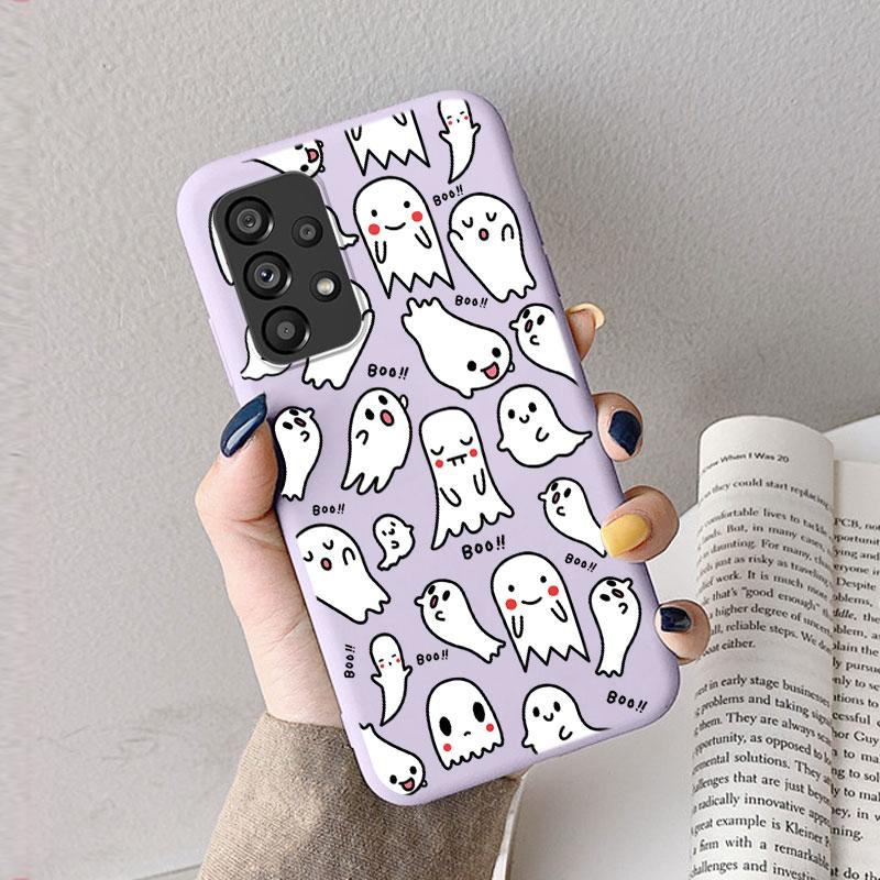 Case For Samsung A53 A52S A52 A73 A70 Cute Heart Flower Back Cover Soft Silicone Matte Protective Funda For Samsung Galaxy A53