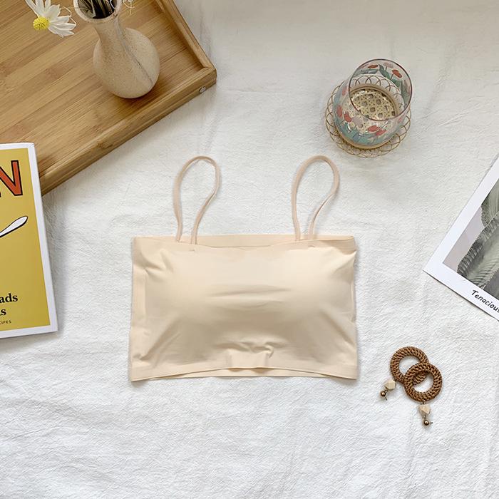 

Майка Ice Silk Anti-Exposure с нагрудными вкладышами для женщин – идеальная летняя верхняя и нижняя одежда One Size