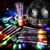 Sticks Luminous Glow Fiber Optic Stick Color Changing Luminous Wand LED Light Stick Flash Fiber Rod