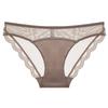 Damen Sexy Französische Spitze Ultra Dünn Niedrige Taille Slips Atmungsaktiver Baumwollzwickel Unterwäsche