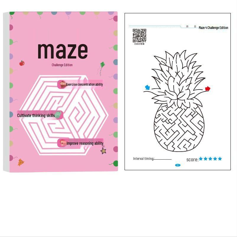 Children's Maze Training Book: Enhance Elementary Students' Thinking with Fun Attention-Boosting Puzzles