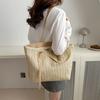 Simple Shoulder Bag Fashionable Straw Woven Summer Large Capacity Bag Women's New Korean Style Handbag Tote Bag