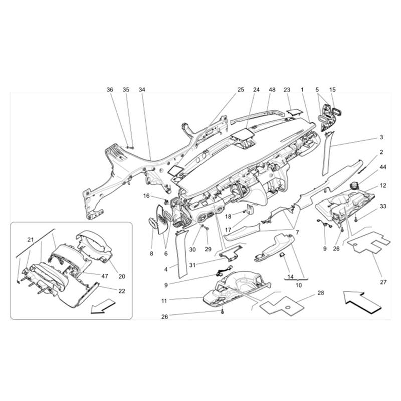 Car Dash Panel Liner 673001399 For Maserati Ghibli Quattroporte M156 2014- trument Side Air Outlet Rubber Ring Parts B-A0