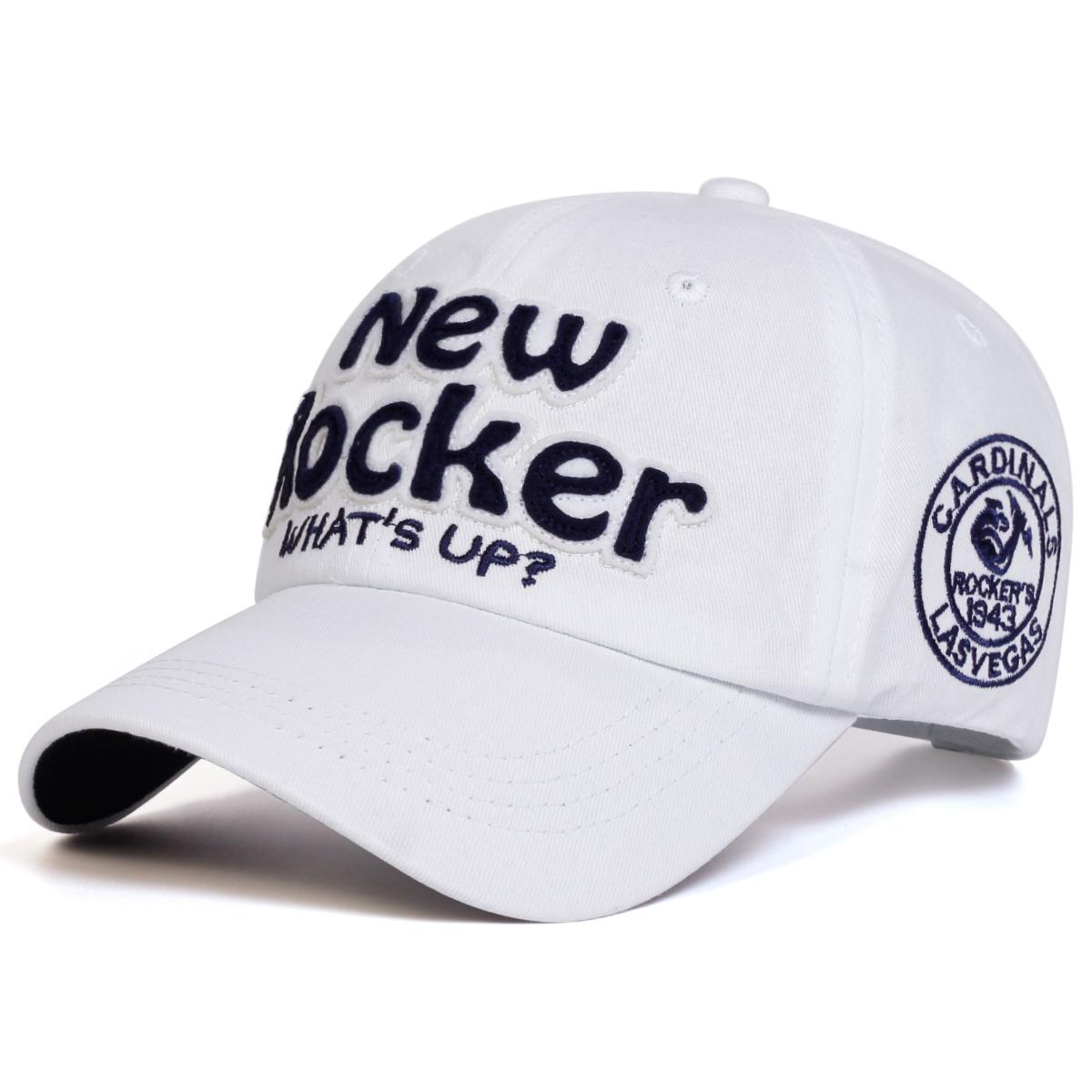 

Модная НОВАЯ РОКЕРСКАЯ Вышивка Бейсболка Мужская и Женская Шляпа Уличная Повседневная Спортивная Шляпа Хип-Хоп Кепка белый