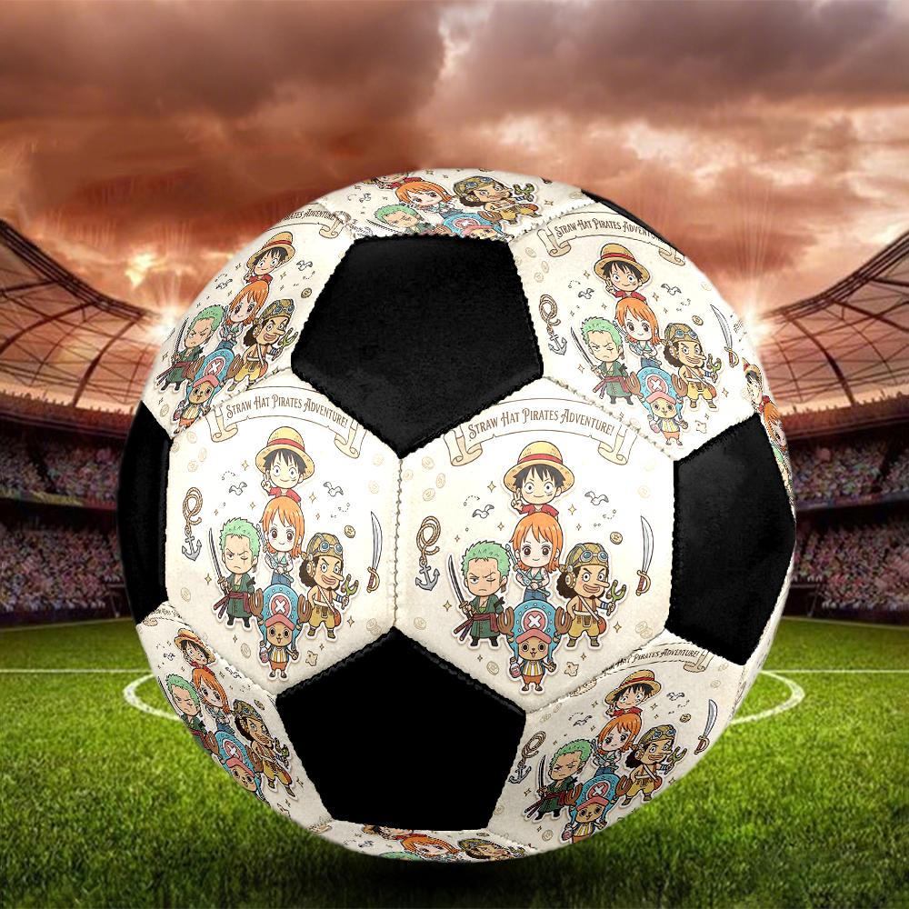 1pc One Piece Football Soccer Ball Size 5 Indoor Soccer Ball Fashion Colorful Backyard Game -Great For Sports Fans Gift HE71