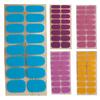 1 Set Gel Nail Strips Stickers for DIY Nail Art Easy Removal Nail Wraps Waterproof Long-Lasting Wear Resistance Nail Art Gifts for Women