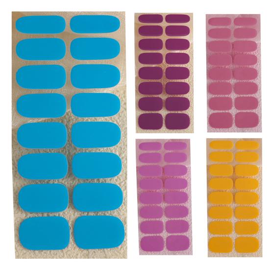 1 Set Gel Nail Strips Stickers for DIY Nail Art Easy Removal Nail Wraps Waterproof Long-Lasting Wear Resistance Nail Art Gifts for Women