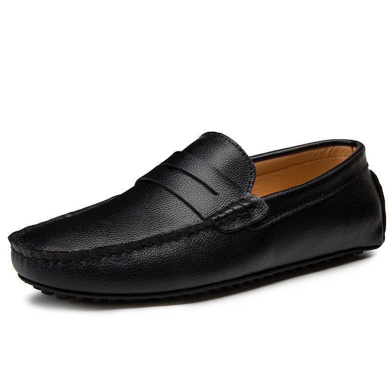 Men Loafers Shoes Summer Autumn Slip-On Casual Driving Shoes Men'S Flats Genuine Leather Male Footwear Moccasins Big Size 38-47