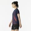 Mizuno Game Short Dynamotion Officially Approved by the Japan Badminton Dress Navy Women's Tennis/Badminton Shirt, Sleeve, Moisture-Wicking,