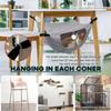 Breathable Kitten Swing Bed Adjustable Lanyard Pet Cage Cat Hanging Bed  Small Animal