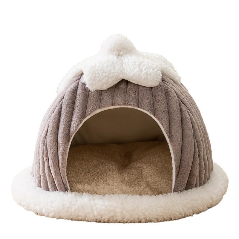 Autumn and Winter New Cat Nest  Cat Snow House  Cat Bed, Cat House  Fully Enclosed Warm Dog House  Dog House  Dog Bed  Pet Supplies