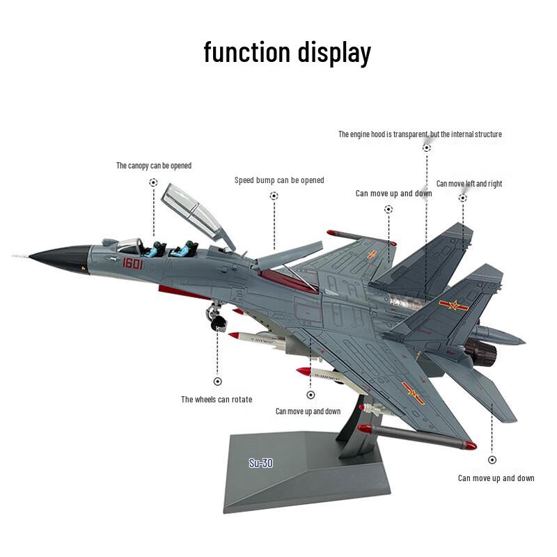 Xunhuo Su-30 Fighter Jet Alloy Model 1:48 Scale