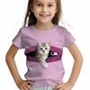 Summer T-Shirts for Women's Fashion Capybara Clothes Women Clothes Cute Cat Printed Tees Top Women T-Shirt