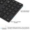  308 35 Keys Numeric Keypad Rechargeable Wireless   Thin Keyboard Compatible with   5.0(Black )