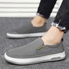 Old Beijing Cloth Shoes Men's Spring and Autumn 2025 New Summer Breathable Casual Canvas Board Shoes One Pedal Lazy Tide Shoes