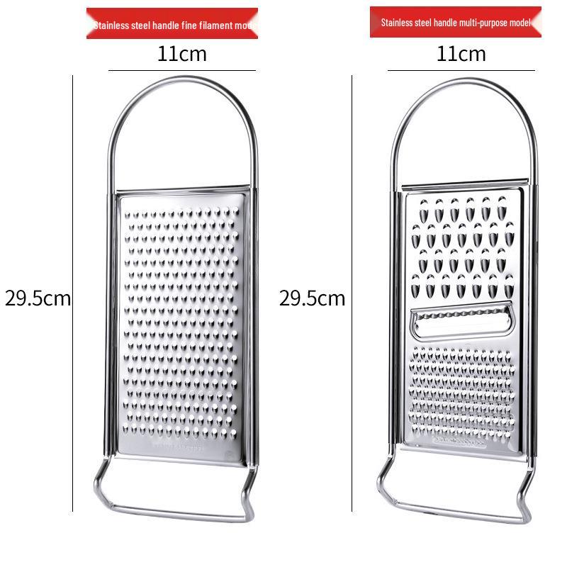 Stainless Steel Grater & Julienne Slicer for Potatoes, Fruits, and Baby Food Prep
