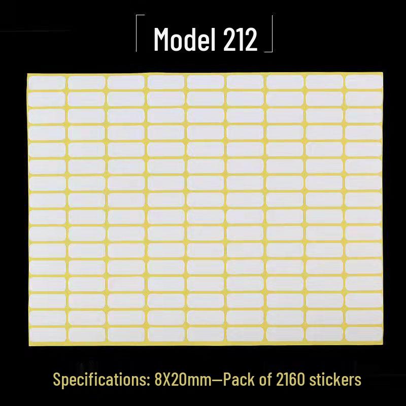 A5 Self-Adhesive Blank Label Stickers for Printing and Handwriting - White Name and Number Stickers