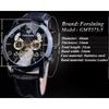 Forsining Men's Tourbillon Mechanical Watches Calendar Automatic Movement Genuine Leather Strap Wrist Watches