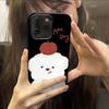 Cute Apple Puppy Suitable for Apple 15/14promax Jelly Mobile Phone Case 13/12 Set 16 16pro Soft 11